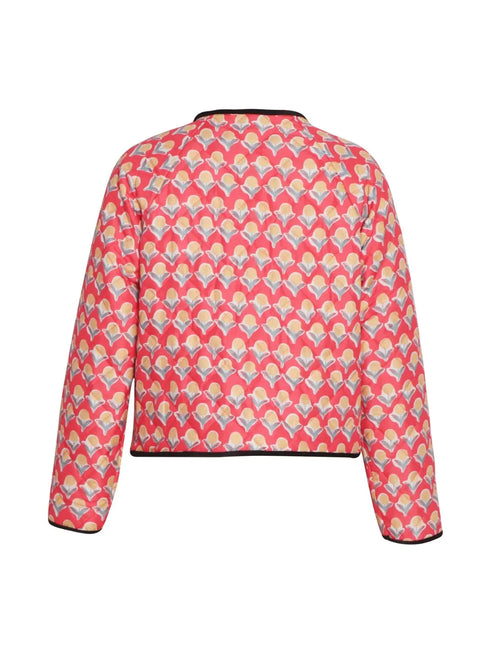 'Amara' Cropped Printed Puffer Jacket - Celes Fashion